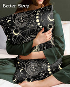 2 Pack Mulberry Silk Pillowcase for Hair and Skin - Standard Size 20 x 26 Inches with Hidden Zipper Sun Moon 19 Momme Soft Sleeping Silk Pillow Case for Women, Moms