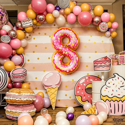 KatchOn Number 8 Donut Balloon 40 Inch | 8 Balloons - Image 4