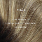 YoungSee Nano Ring Hair Extensions Human Hair Balayage Darkest Brown with Blonde Nano Tip Human Hair Extensions for Short Hair Pre Bonded Real Hair Nano Extension Straight Add Volume 50g/50s 14in