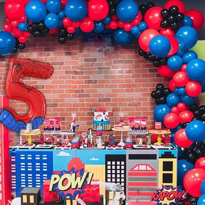 40 Inch Giant Spider Theme Number Foil Balloons - Image 5