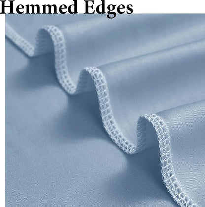 10ftx10ft Wrinkle Free Dusty Blue Backdrop Curtains - Image 3