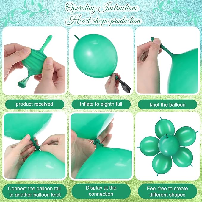 100 Pcs Link Balloon Quick Linking Latex Connected Balloons Linkable - Image 6