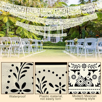 TaoBary 6 Pcs Papel Picado Mexican Wedding Cielito Lindo Party Decor 118 Feet - Image 3