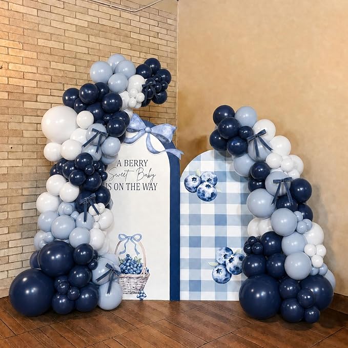Blue White Balloon Arch Kit - Image 7