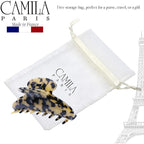 Camila Paris CP3035 French Hair Clip for Women, Handmade, Ivory Tokyo, for Thick Volume Hair, Girls Hair Claw Clips Jaw, Durable Styling Hair Accessories for Women, Strong Hold Grip, Made in France