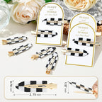 20PCS Bridesmaid Hair Clips No Bend Hair Clips Bridesmaid Hair Accessories Gifts Makeup Creaseless Glitter Hair Clip for Bride Women Girls(20Pcs/10Cards)