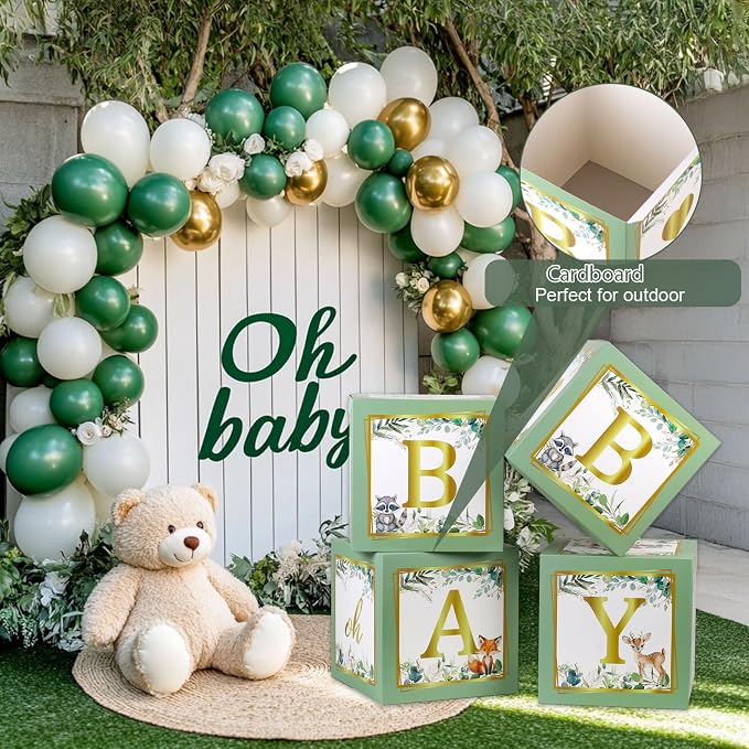 Sage Green Baby Boxes with Letters - Image 6