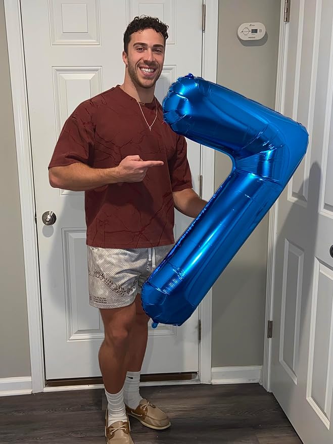 Navy Blue 7 Balloon - Image 2