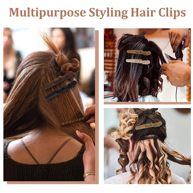 30 Pack Alligator Hair Clips for Styling Sectioning Large Salon Pro Hair Clips for Barber Hair Coloring, Cutting, Sectioning Big Gator Clips Hair Styling Accessories for Women Men