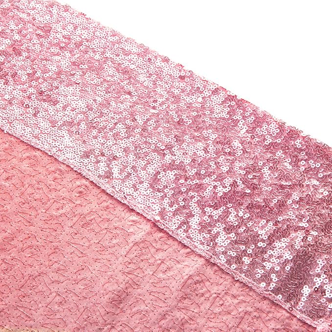 SquarePie 8x10ft Fuchsia Pink Sequin Backdrop, High Density Non-Transparent - Image 9