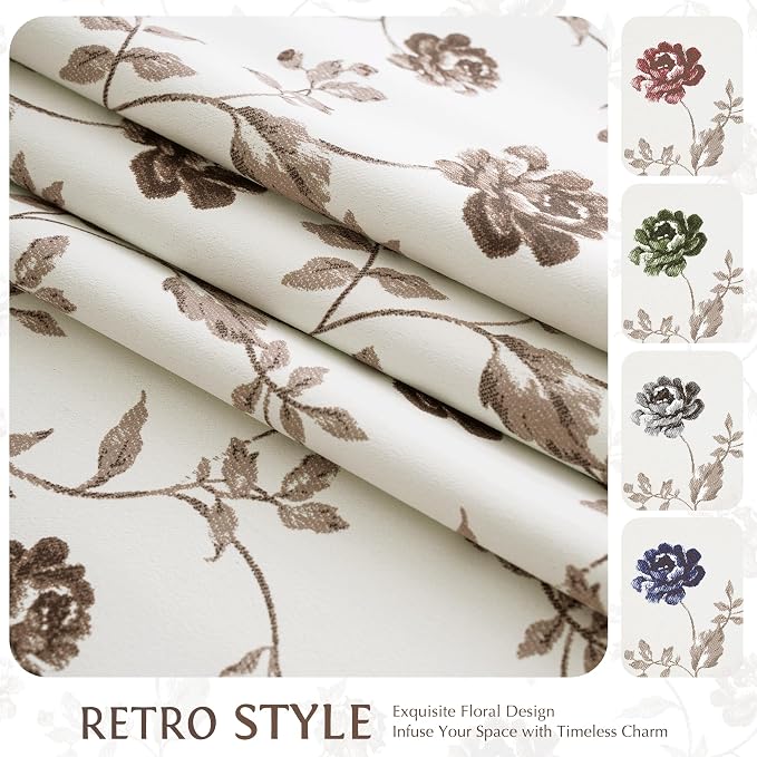 Beauoop Floral 100% Blackout Curtains - Image 8