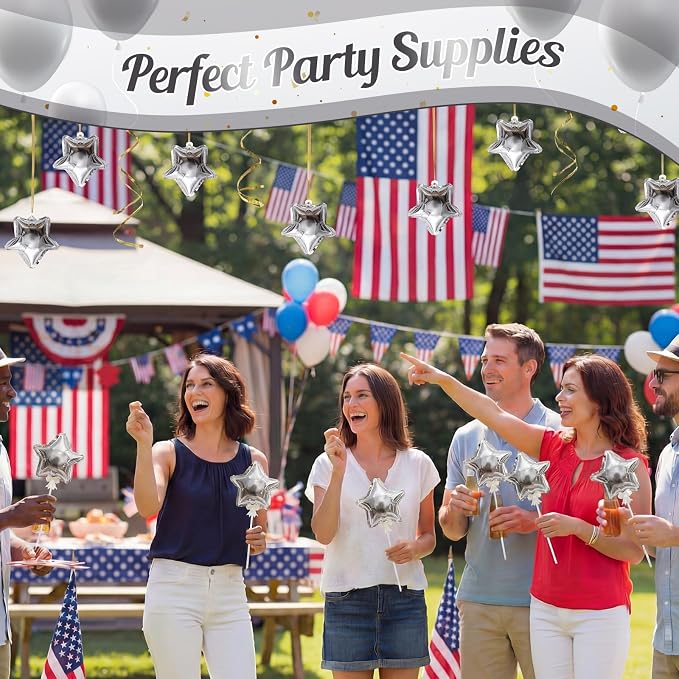 30 Pcs Mini Star Self Inflatable Balloons Bulk - Image 5