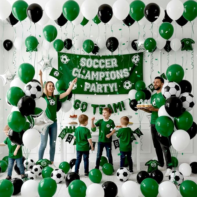 LOVESTOWN 110 PCS Dark Green Balloons, 12 Inch Bright Dark Green Latex | - Image 3