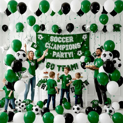 LOVESTOWN 110 PCS Dark Green Balloons, 12 Inch Bright Dark Green Latex | - Image 3