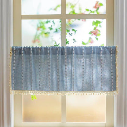Sutuo Home Boho Farmhouse Curtains Valance 18 Inches Long by SutuoHome