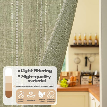 Sutuo Home Green Boho Door Curtains - Image 6