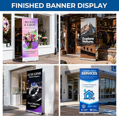 Custom Retractable Banner with Stand, Personalized Roll Up Banner, Full Color - Image 6