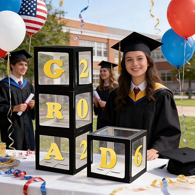 2026 Graduation Decoration Black Balloon Boxes - Image 6