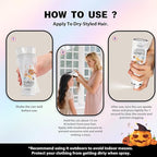 Black Temporary Hair Color Spray for Kids, Instant Colored Hair Dye Alternative for Girls Boys Women Men, Disposable Washable, Quick Styling for Party Cosplay Christmas Halloween, 150ml