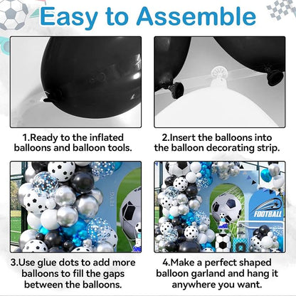 Soccer Balloon Garland Arch Kit - Image 7