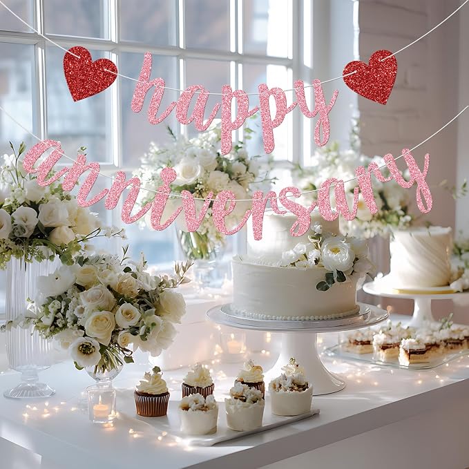 Happy Anniversary Banner, Anniversary Party Decorations, We Still Do, Happy - Image 5