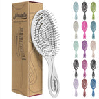 Ninabella Spiral Hairbrush - Detangle Hair Brush - For Brushing Wet or Blow Dry Hair - Detangler Vent Brush - Gray