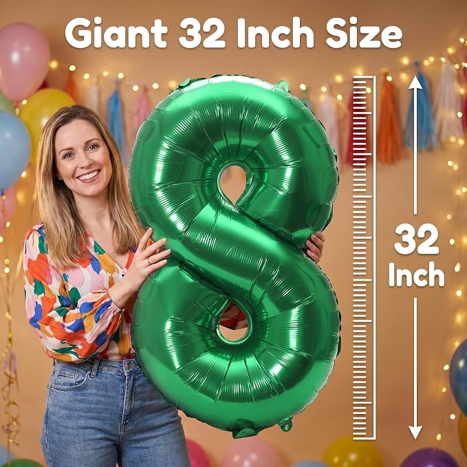 YPSelected 32 Inch Large Foil Helium Number Balloon Birthday Wedding Party 0-9 - Image 4