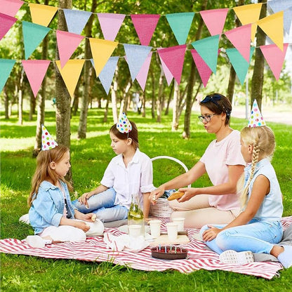 6 Strings 78 Feet Pastel Pennant Banner Flags - Image 6