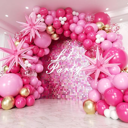Pink Balloons Arch Kit 188pcs by Unknown