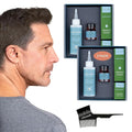 Hair & Beard Color for Blending Grays 2 pack - Light Ash Brown - Ammonia-Free Complete Men’s At-home Beard & Hair Dye Kit, Professional-grade Demi-Permanent Hair Color (6.1)