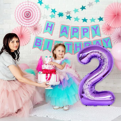 40 Inch 2nd 20th Birthday Number Balloon, Self Inflating Number Balloon - Image 4