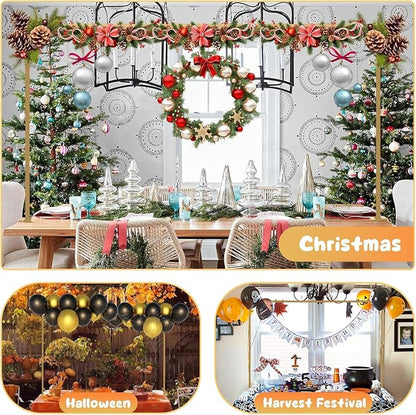 Over The Table Rod Stand with Clamps Gold Table Balloon Arch Banner Frame | - Image 3