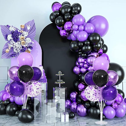 4 Sets Purple Black Balloons Stand - Image 6