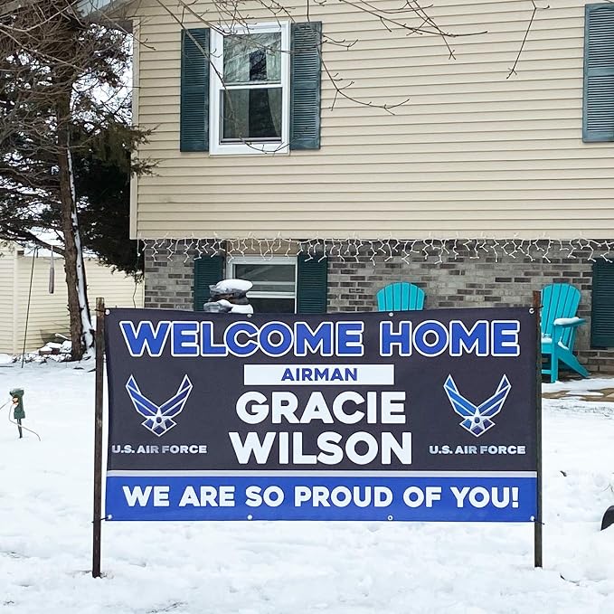 Milweb1 - Welcome Home U.S. Air Force/United States USAF Customizable - Vinyl - Image 2