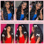28 Inch 13x6 Loose Wave HD Lace Front Wigs Human Hair 200 Density 100% Real Human Hair 15A Loose Deep Wave Wig Human Hair Pre Plucked, No Synthetic Blend No Tangle No Shedding Triple Lifespan 3X