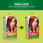 Nisha Cream Hair Color (150 ml/each) Flame Red Pack of 1