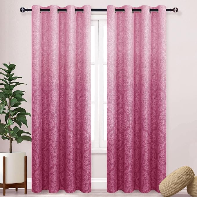 DWCN Ombre Blackout Curtains for Bedroom by DWCN