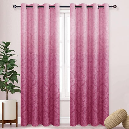 DWCN Ombre Blackout Curtains for Bedroom by DWCN