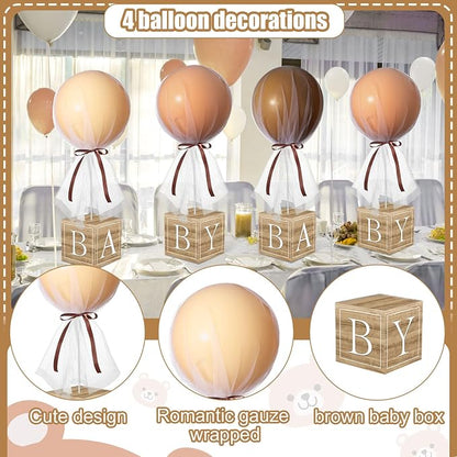 6 Set Brown Bear Tulle Tutu Balloon - Image 4