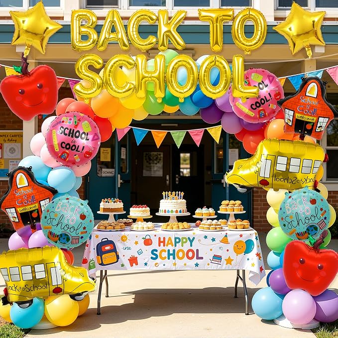 Back to School Balloons, Back to School Decorations, Letter Balloons Banner | - Image 6