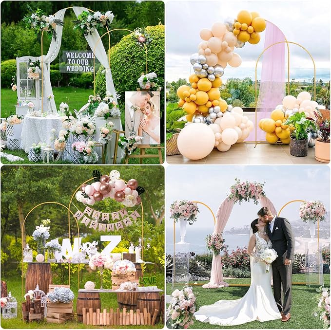 Wedding Arch Backdrop Stand Set of 2 - Image 7