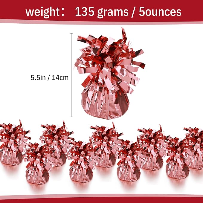 56 Pcs Balloon and Balloon Weights, 50 Pieces Balloons Decorative Birthday - Image 3