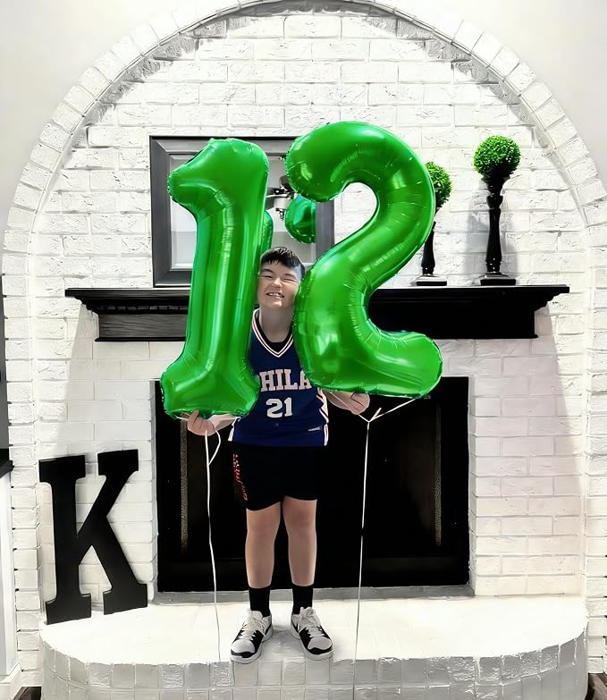 Numbers 10 Balloon 40Inch Dark Green Balloon - Image 2