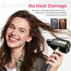 Blow Dryer Brush, 7 in 1 Hair Dryer Hot Air Brush 110,000 RPM with Negative Ion Hair Styler for Fast Drying Straightening Curling Voluming