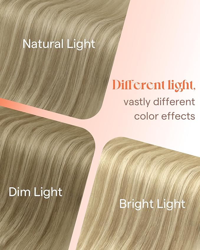 Sunny Hair Tape in Hair Extensions Real Human Hair Invisible Remy Hair Extensions Tape ins for Women Dark Honey Blonde Highlight Medium Blonde 20 inch 25G
