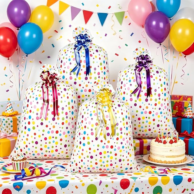 4 Pcs Large Gift Bags Oversized Plastic Storage Bags 48"x 36" - Image 5