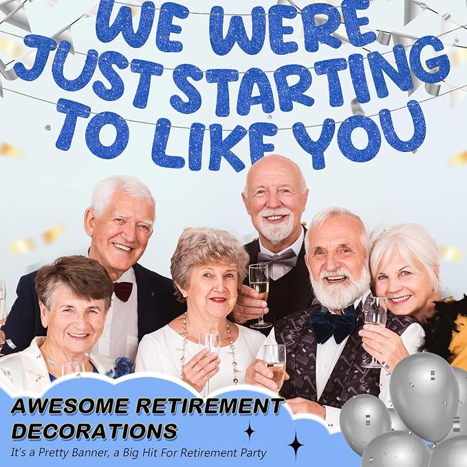 Fulmoon We Were Just Starting to Like You Banner Going Away Party Retirement - Image 4