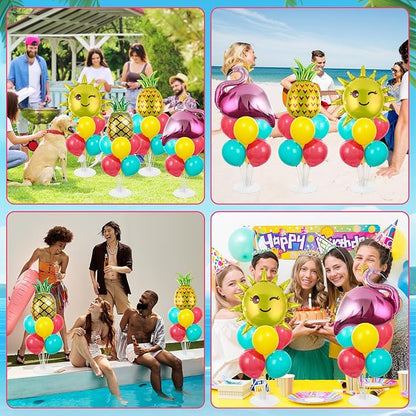4 Sets Summer Tropical Party Balloons Stand Kit - Image 7