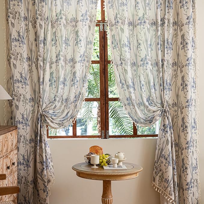 ENJOYBRIDAL Floral 96 Inch Curtains by ENJOYBRIDAL