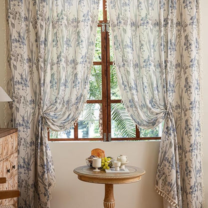 ENJOYBRIDAL Floral 96 Inch Curtains by ENJOYBRIDAL